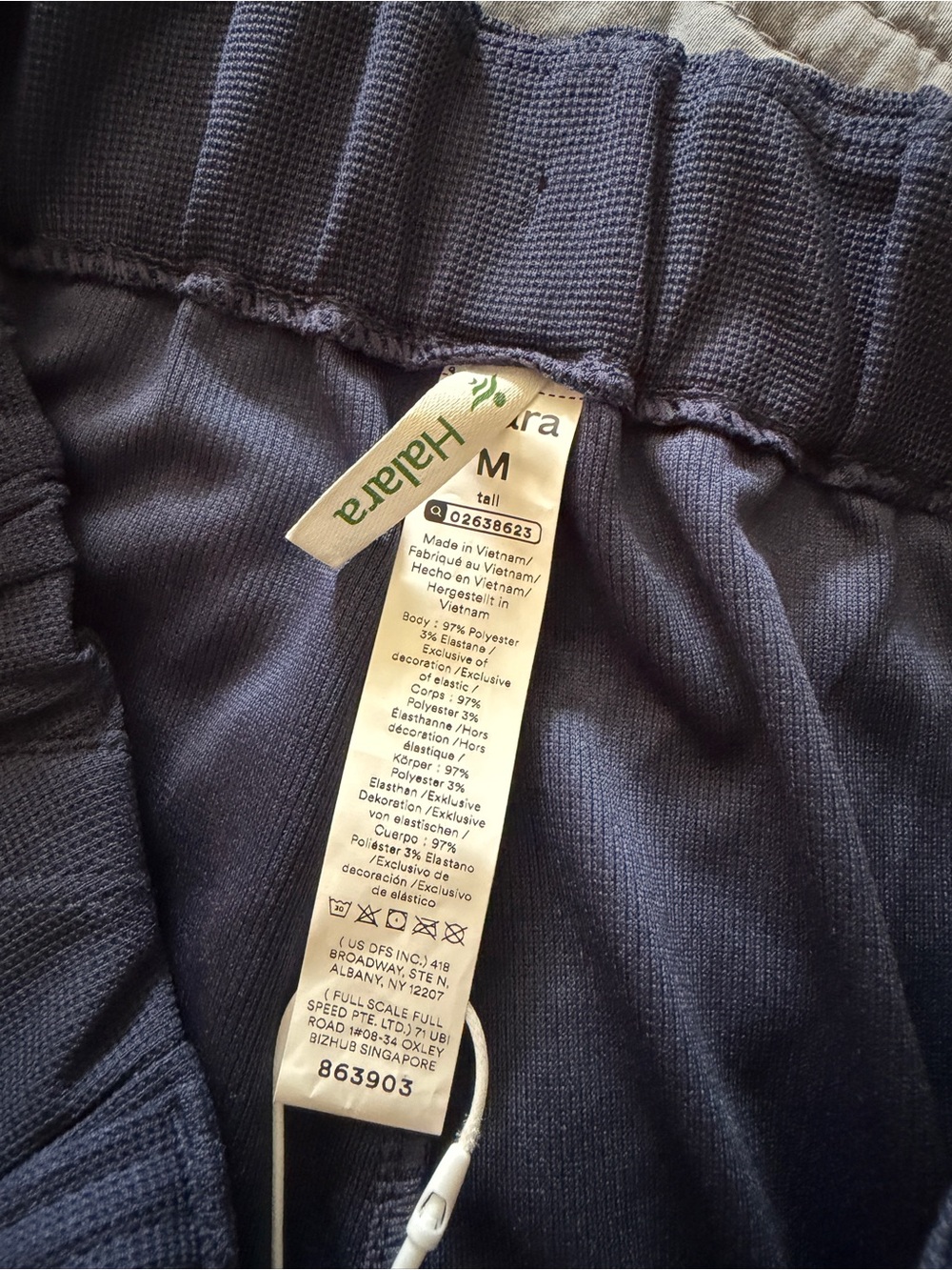 Halara NWT Flex High Waisted Pocket Wide Leg Waffle Work Pants; medium tall - Picture 6 of 9